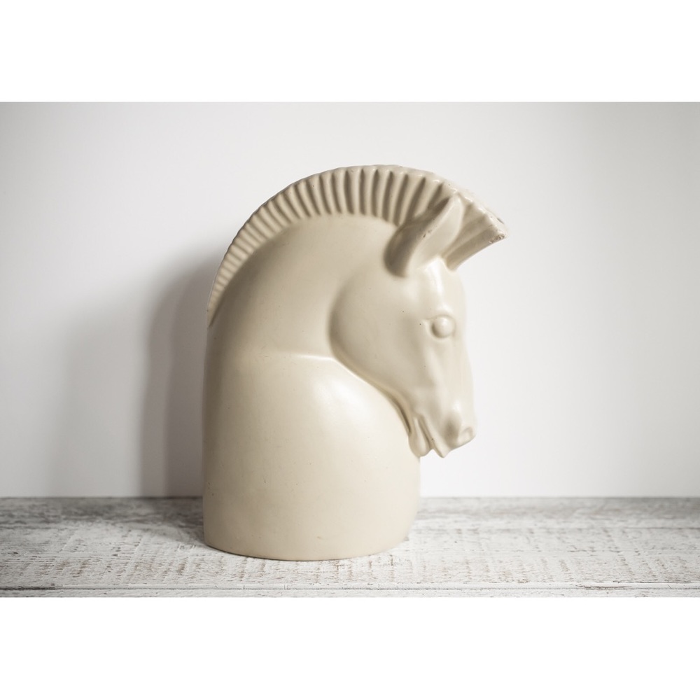 Vintage 1950s Retro Haeger Horse Head Pottery Vase - Picture 8 of 12